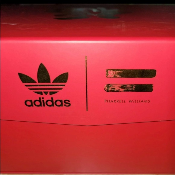 Pharrell x adidas Solar Hu Glide Chinese New Year Sneakers Red Black Size 9 - Picture 5 of 6